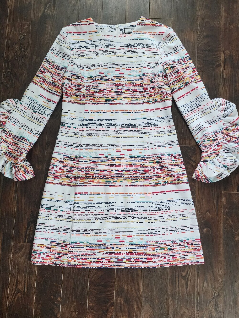 HILLARY RADLEY for Katherin Barclay long-sleeve shift dress Size: Small Stretch